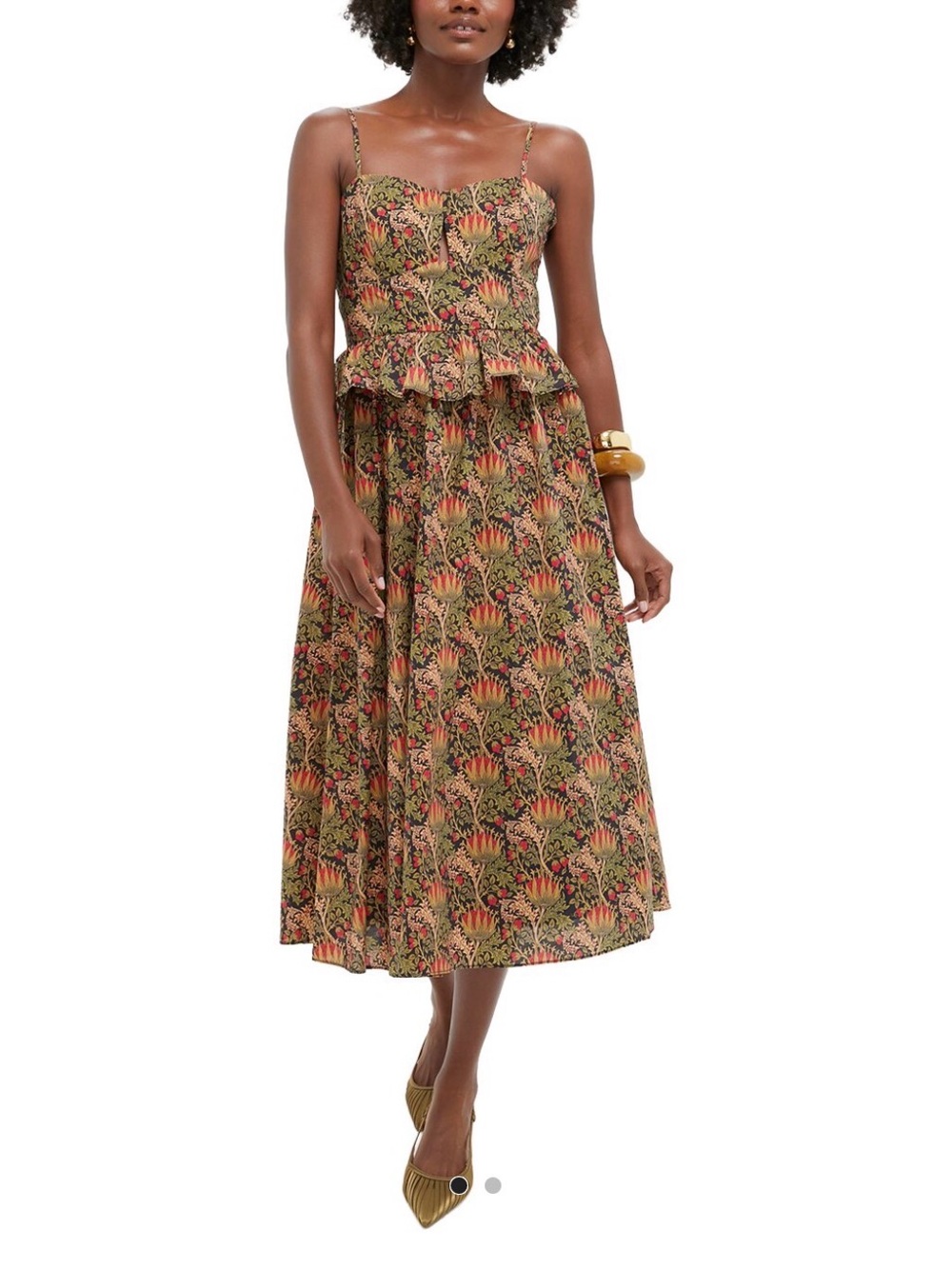 NWT HYACINTH HOUSE Leafy Floral Maeve Midi Dress